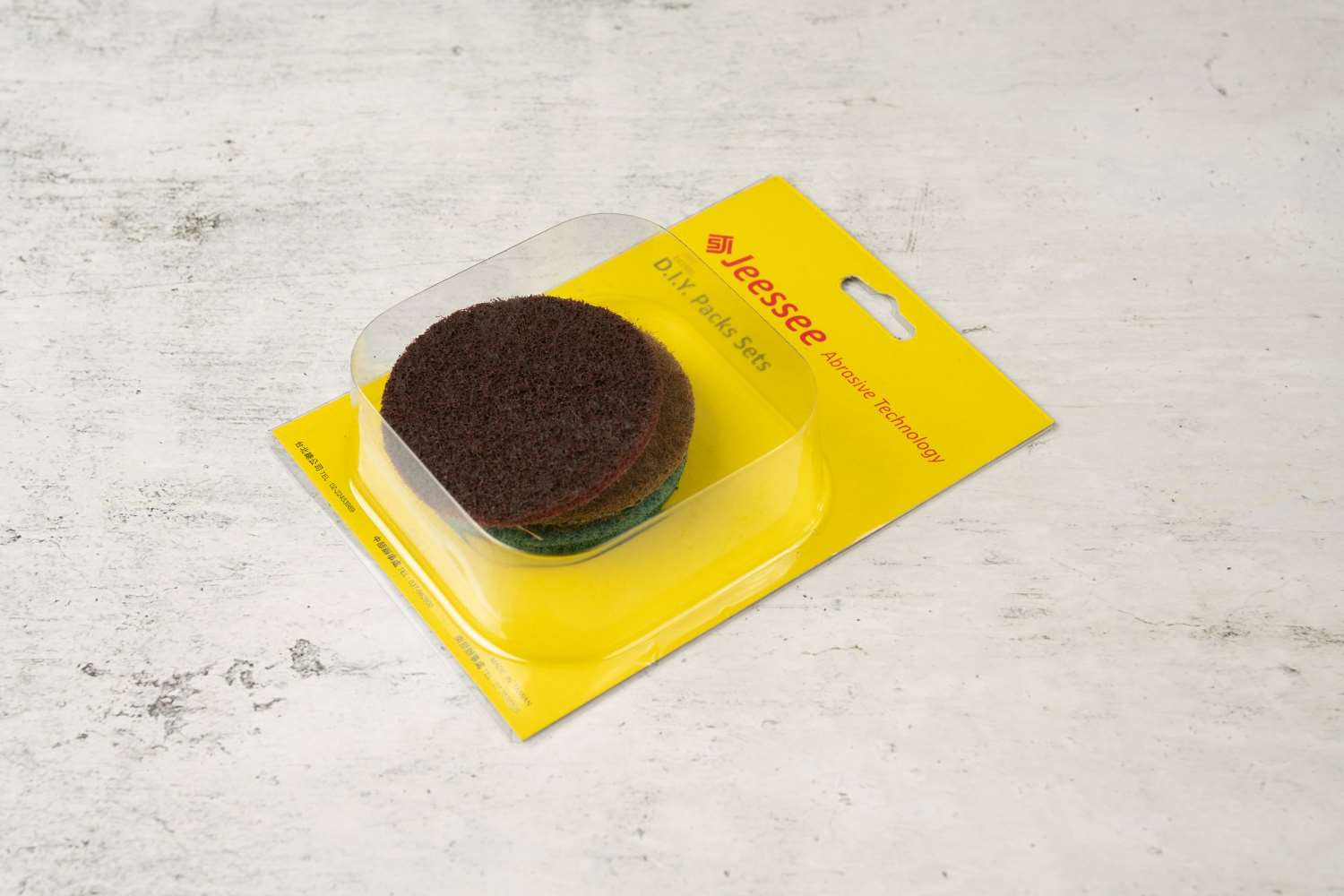 HE-706-1 快拆式不織布研磨片 吊卡 