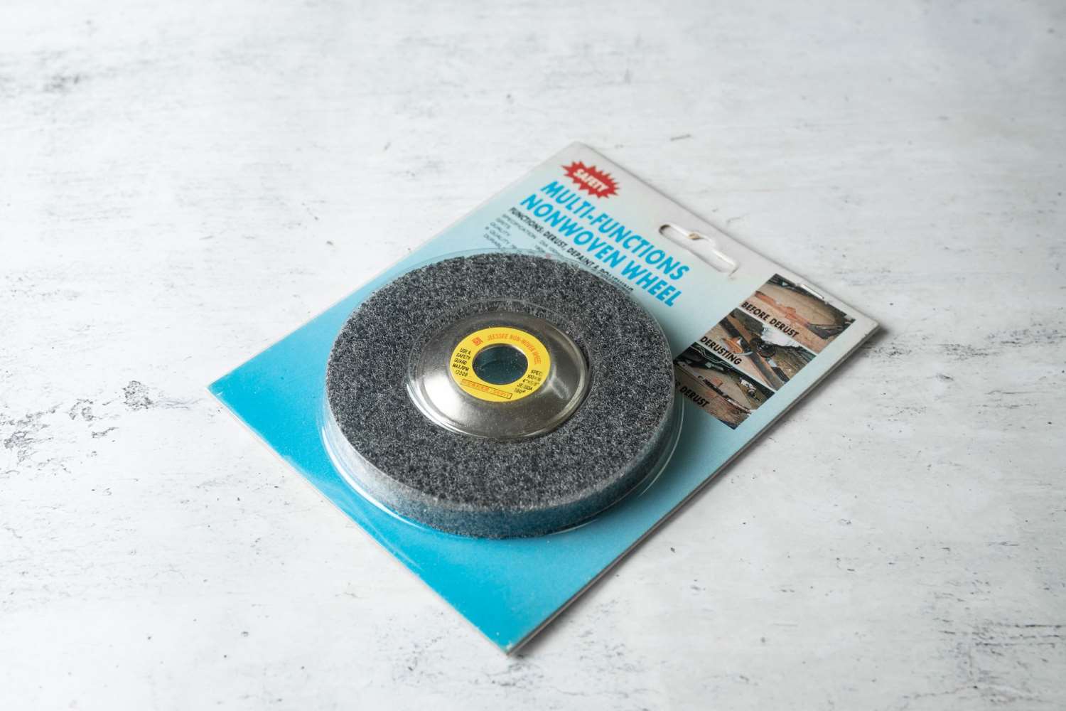 JE-203A-2 平面不織布輪 吊卡 粗# 灰色